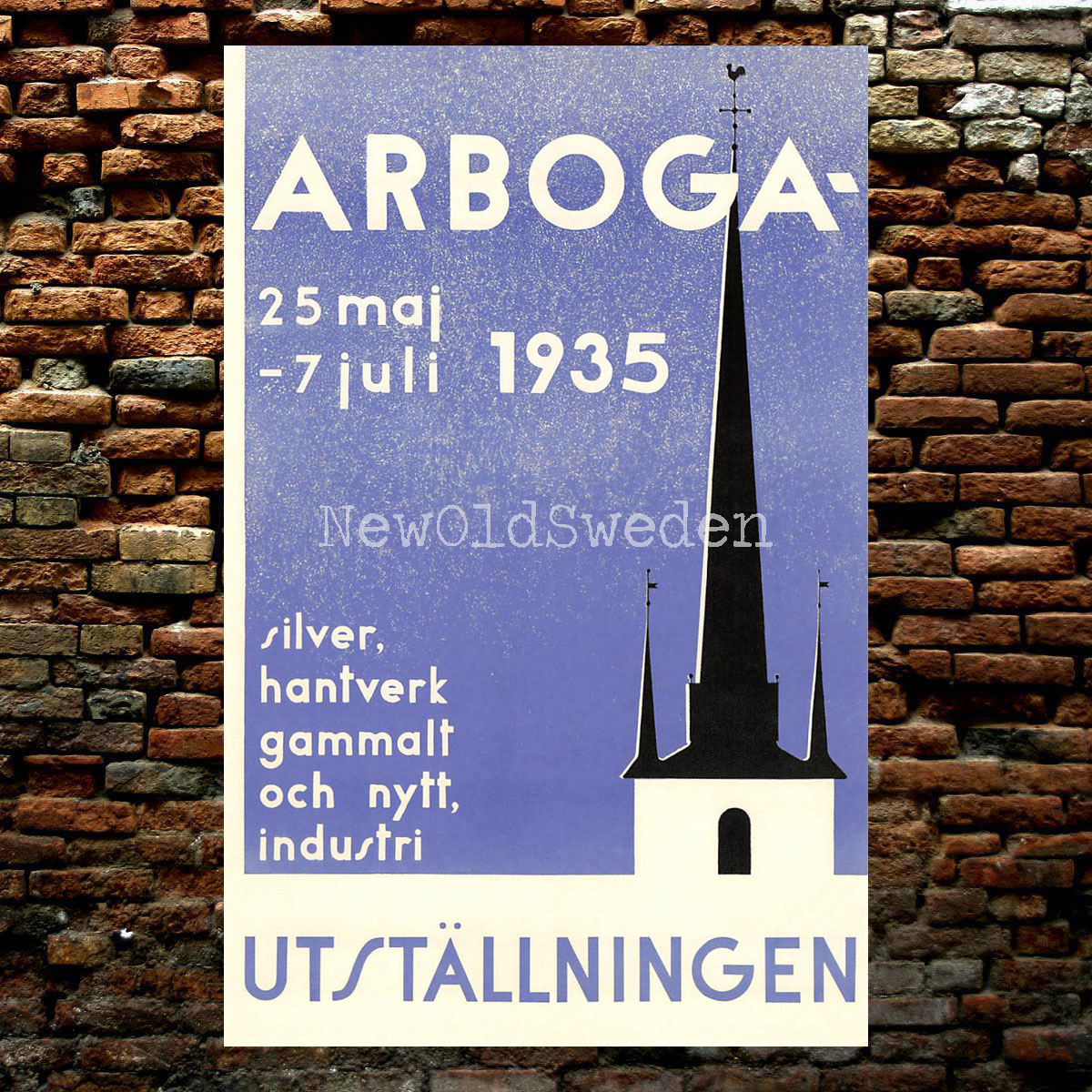 ARBOGA - 1934 - Vykort 12 x 18 cm - 2