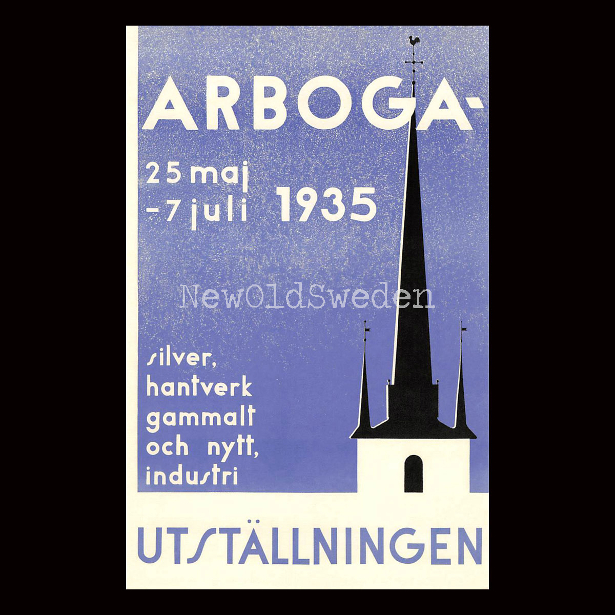 ARBOGA - 1934 - Vykort 12 x 18 cm