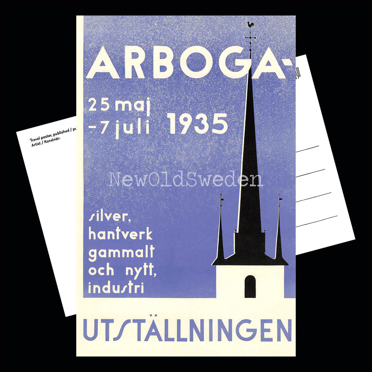 ARBOGA - 1934 - Vykort 12 x 18 cm - 3