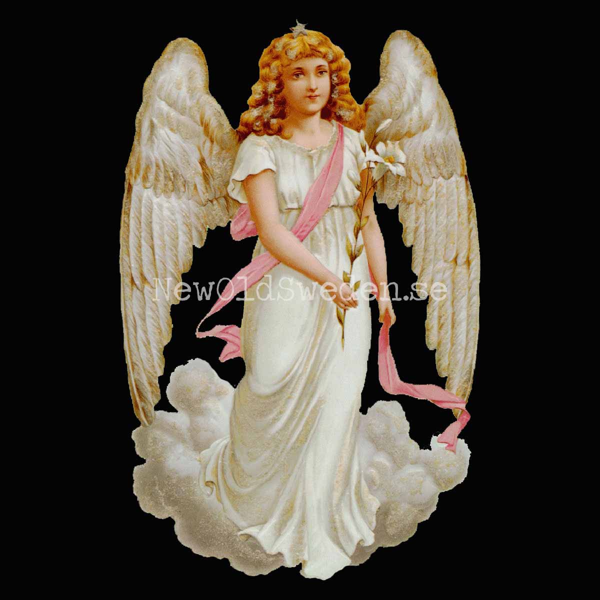 Angel White 10.5x16 cm - Bokmärke © Ernst Freihoff 5017