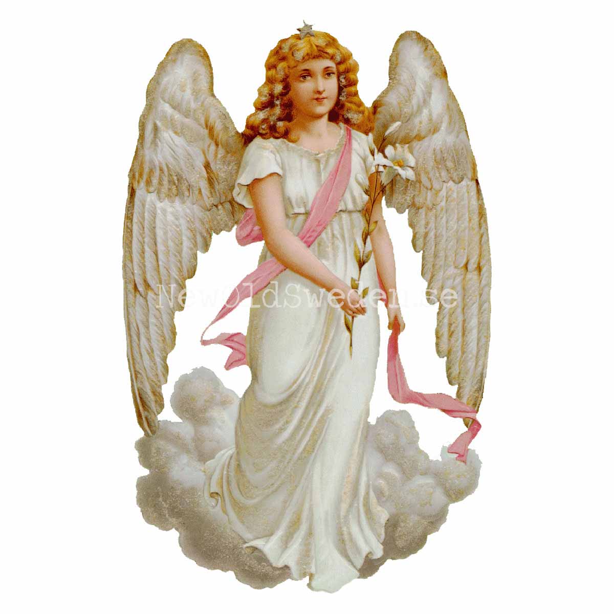 Angel White 10.5x16 cm - Bokmärke © Ernst Freihoff 5017 - 3