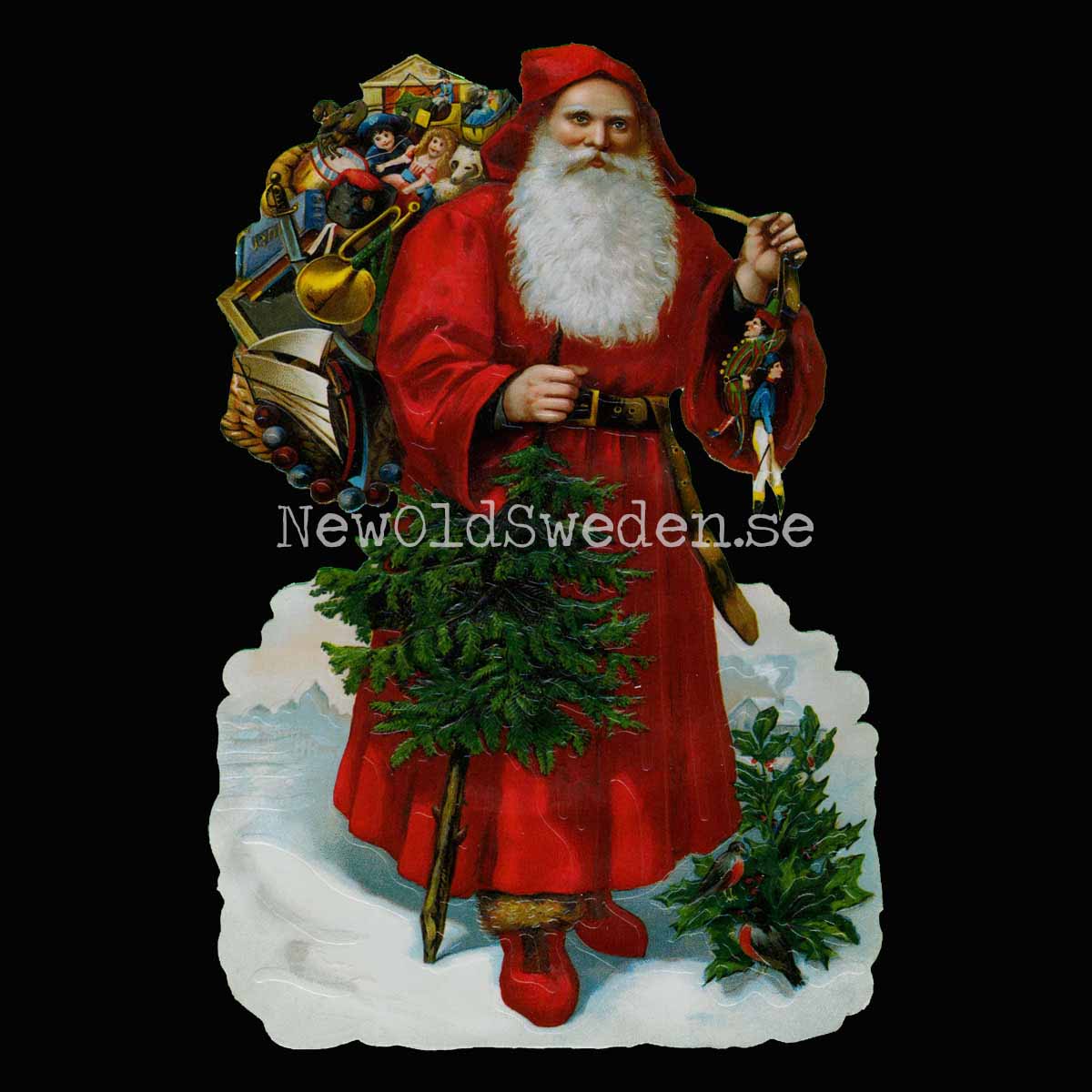 Santa in red 11x16.5 cm - Bokmärke © Ernst Freihoff 5020