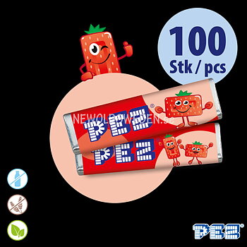 PEZ Bulk Pack STRAWBERRY (100 pcs) -  Bäst före: 2026-04-30