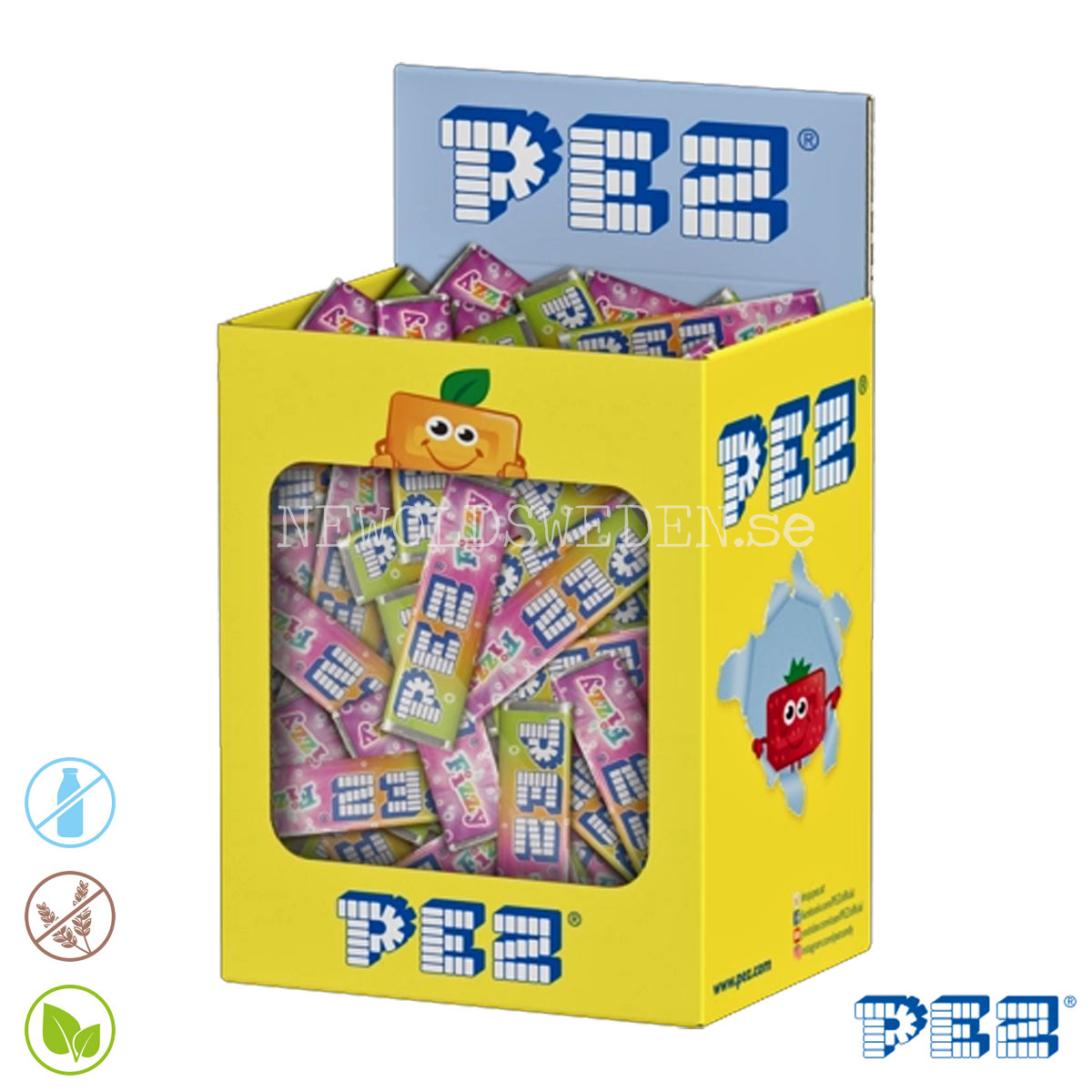 PEZ Bulk Pack FIZZY MIX (100 pcs) -  Bäst före: 2026-11-30 - 4