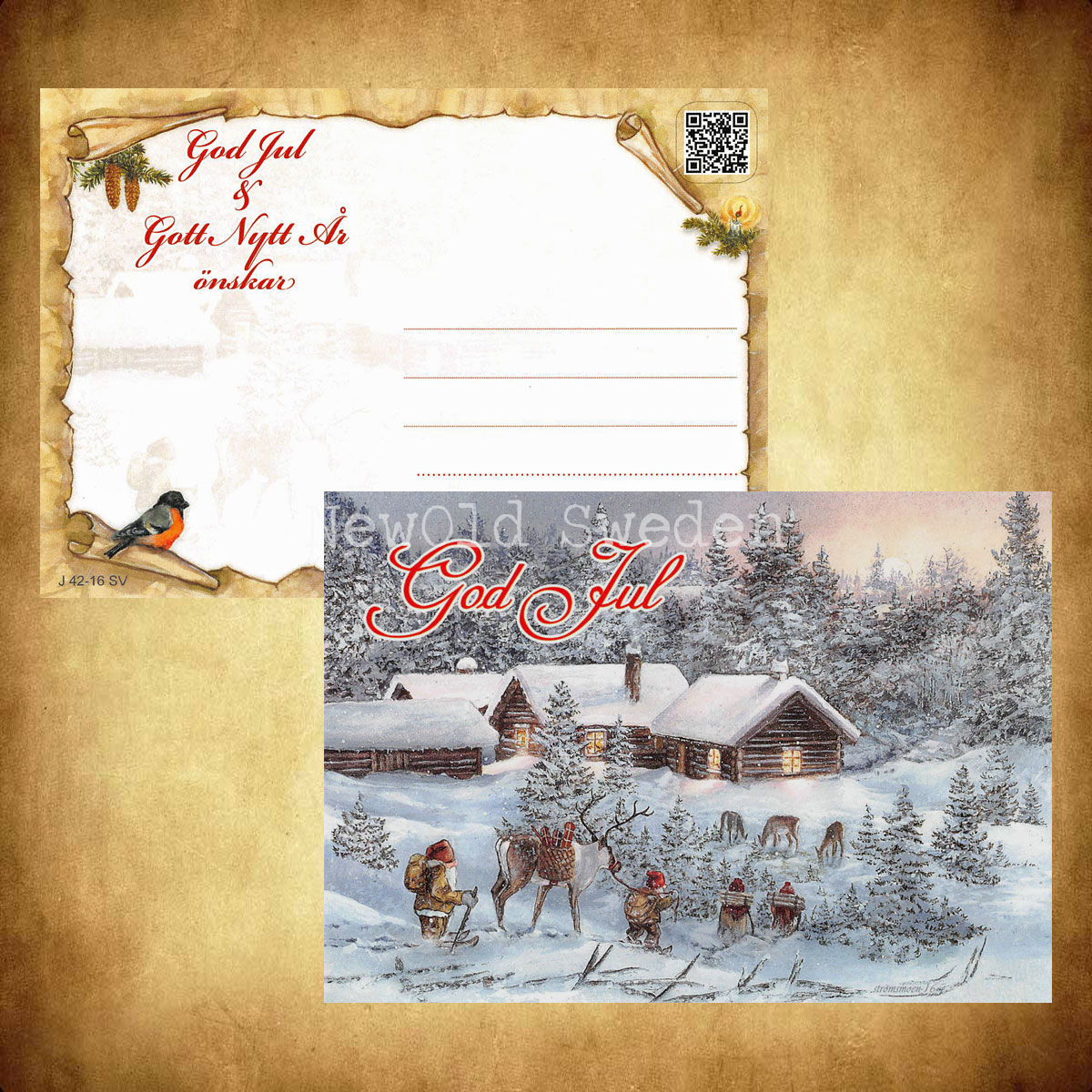 Tomteverkstan - God Jul & Gott Nytt År - Kjell Strömsmoen - 1015 - 3