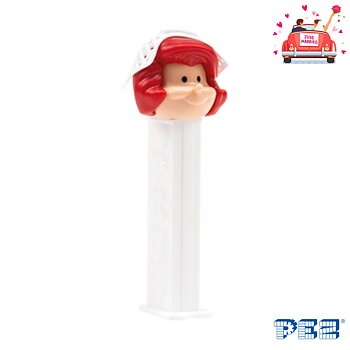 PEZ Dispenser - BRIDE Hair Red JUST MARRIED -66-  Collector figure