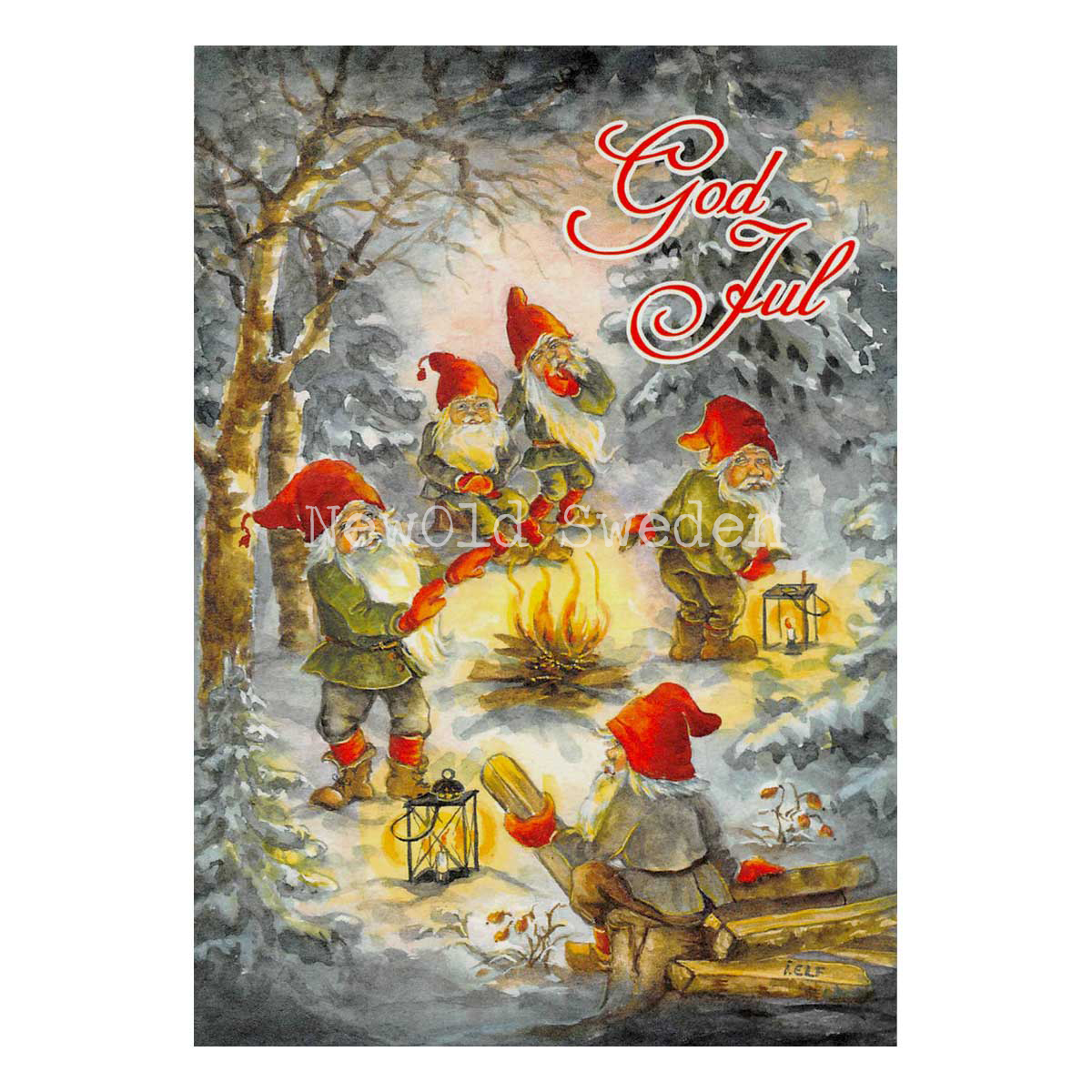 Kvällsbrasan -God Jul - Ingrid Elf - 1016 - 4