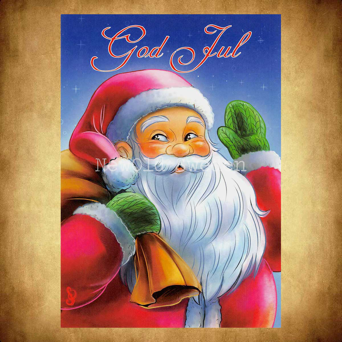 Tomten önskar God Jul & Gott Nytt År - Sara Berntsson - 1013 - 2