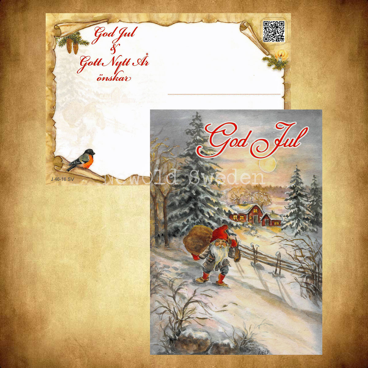 På väg - God Jul & Gott Nytt År - Ingrid Elf - 1015 - 3