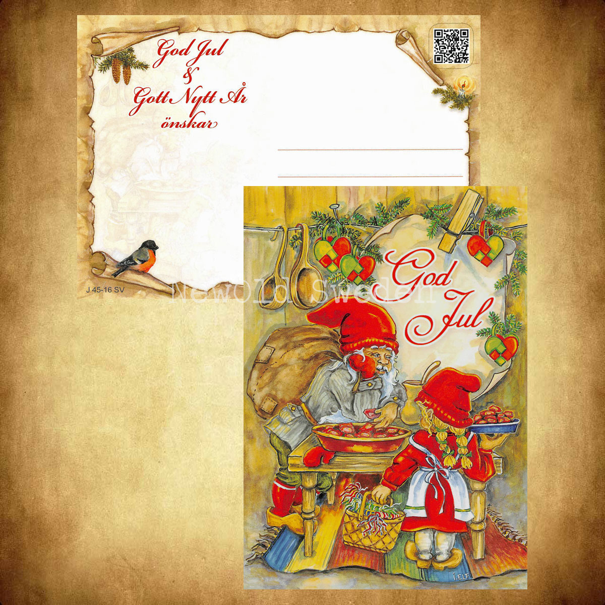 Julbak - God Jul & Gott Nytt År - Ingrid Elf - 1015 - 3