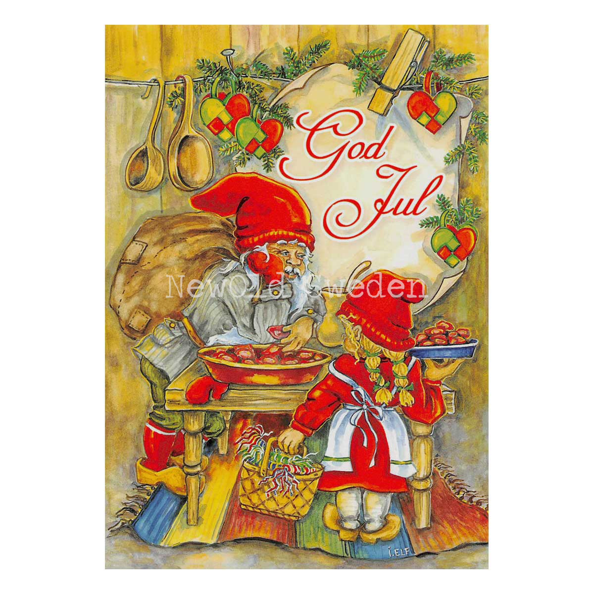 Julbak - God Jul & Gott Nytt År - Ingrid Elf - 1015 - 4