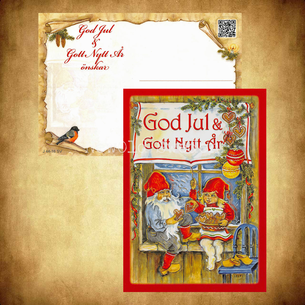 Pepparkaka - God Jul & Gott Nytt År - Ingrid Elf - 1015 - 3