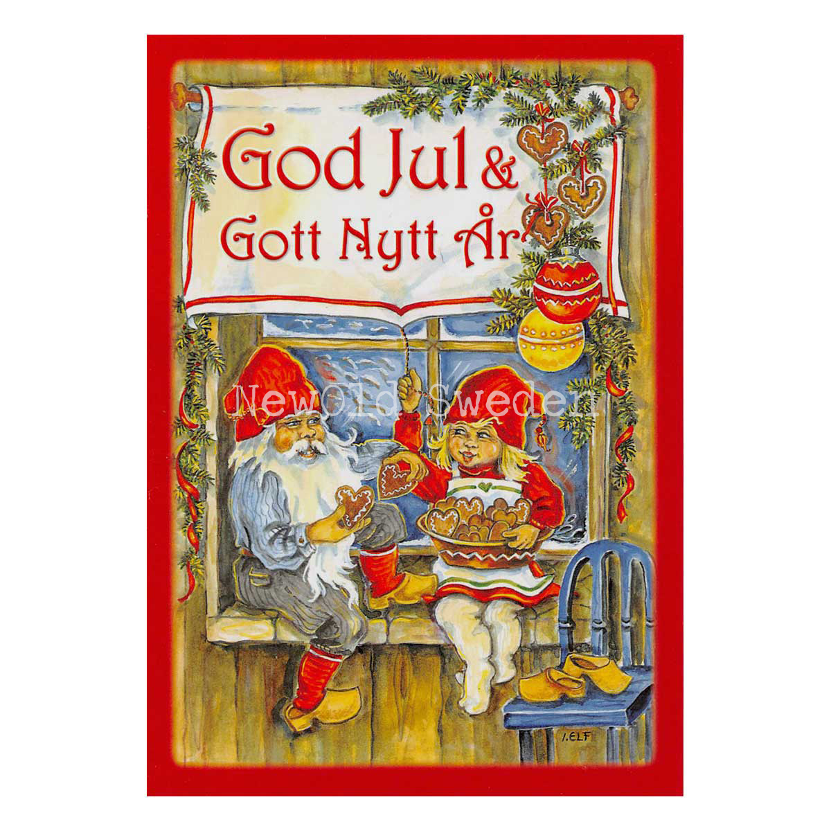 Pepparkaka - God Jul & Gott Nytt År - Ingrid Elf - 1015 - 4