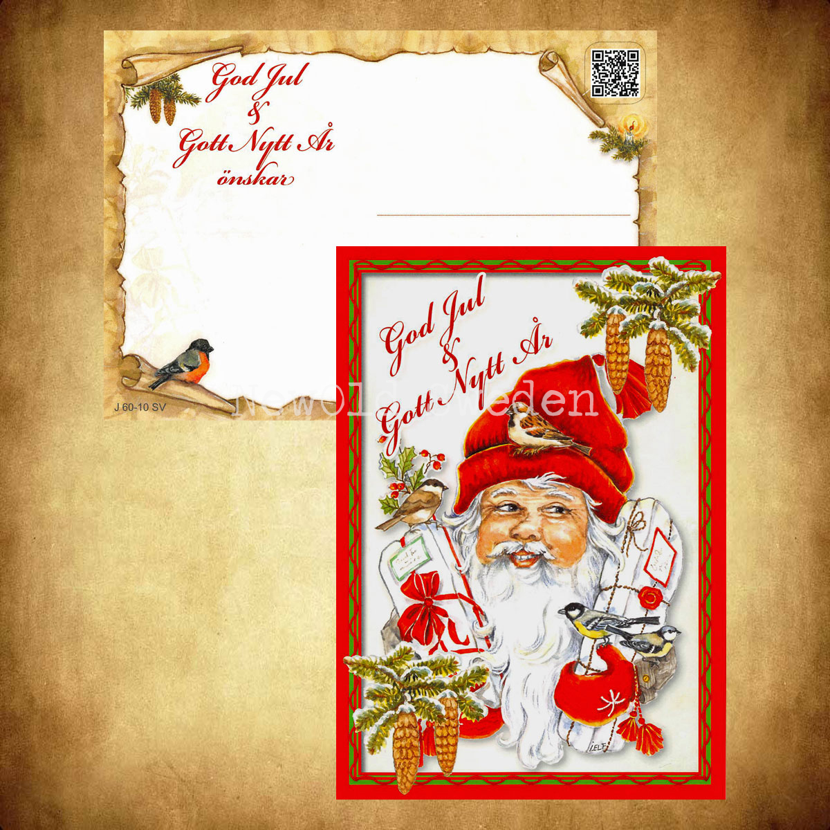 God Jul & Gott Nytt År - Ingrid Elf -1008 - 3