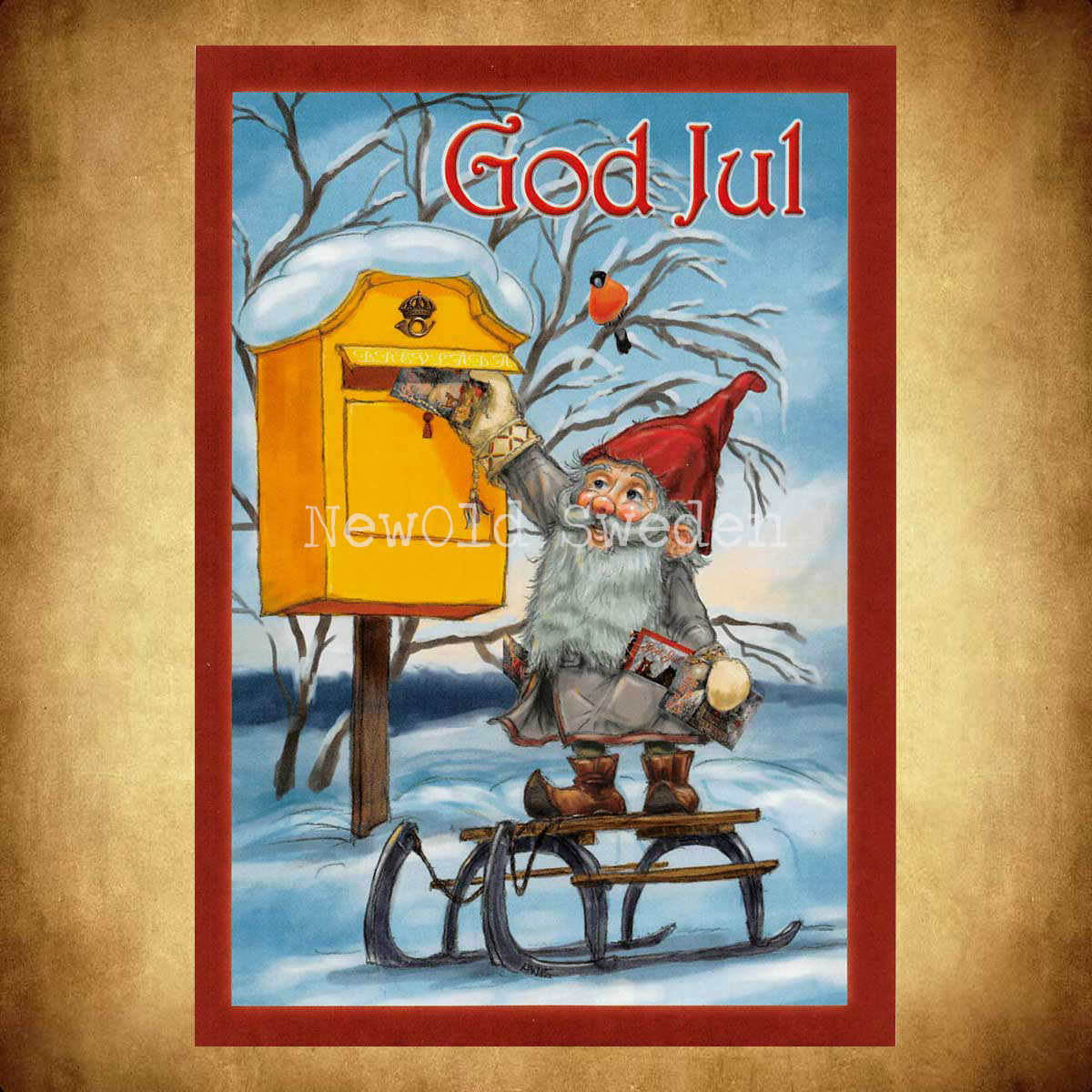 Julpost - God Jul - Pähr Westin - 1014 - 2