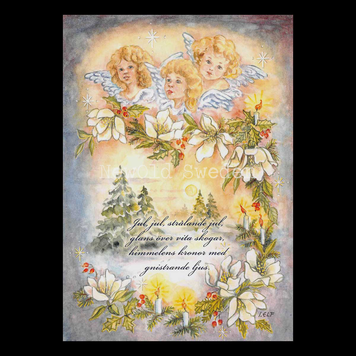 Jul, jul, strålande jul . . .  - Ingrid Elf - 1010