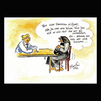 VISA TUNGAN .. . - Nr: 21 Bror-Erics Värsta - Vykort A5