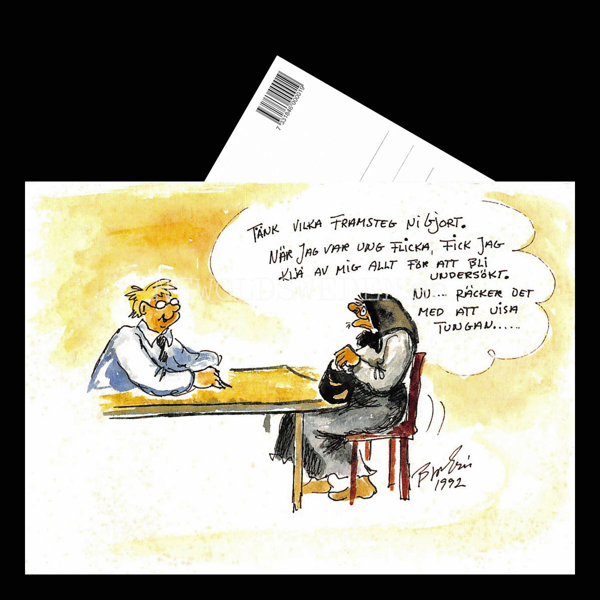 VISA TUNGAN .. . - Nr: 21 Bror-Erics Värsta - Vykort A5 - 3