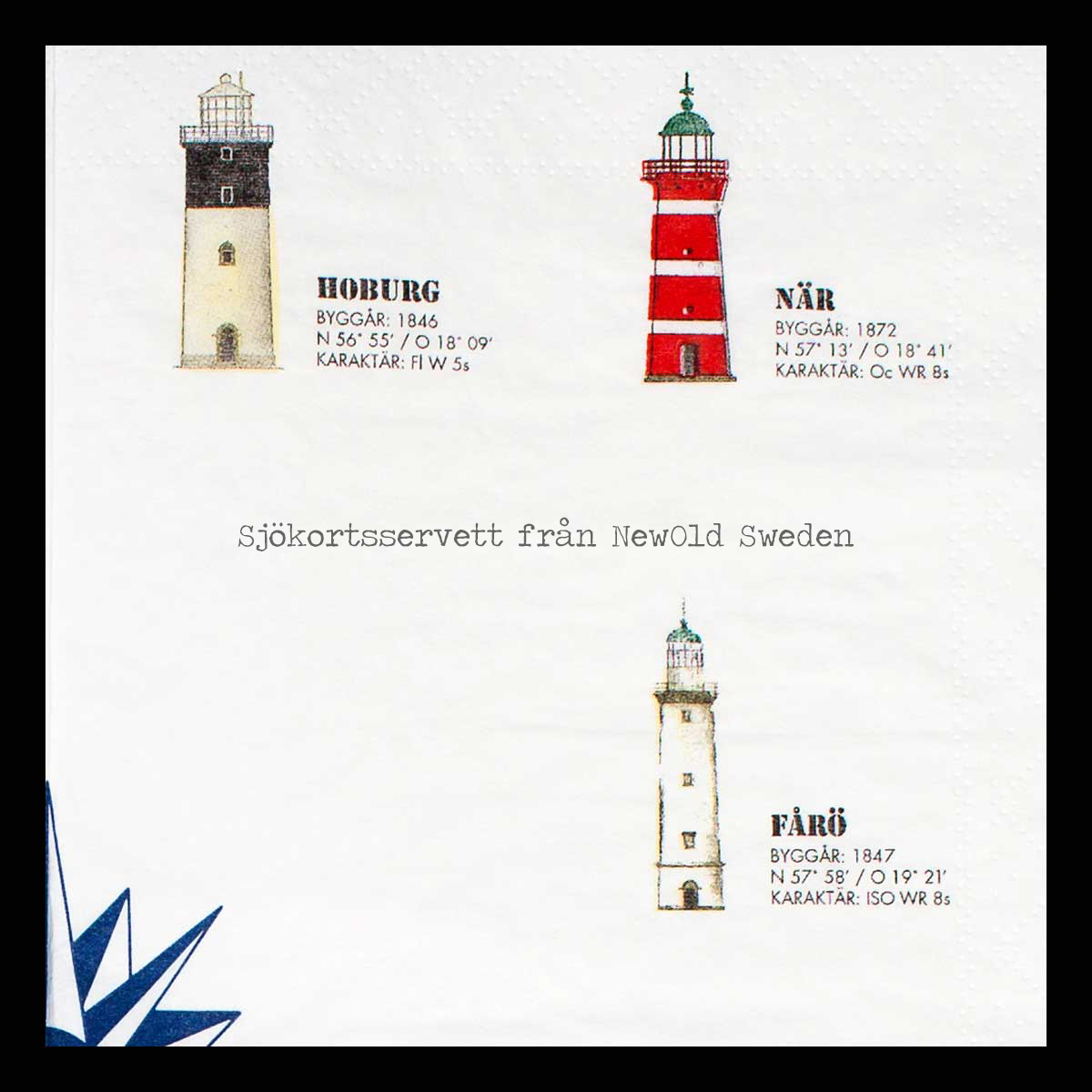 Fyrservett Ostkusten - 20-PACK - 33 x 33 cm - 3