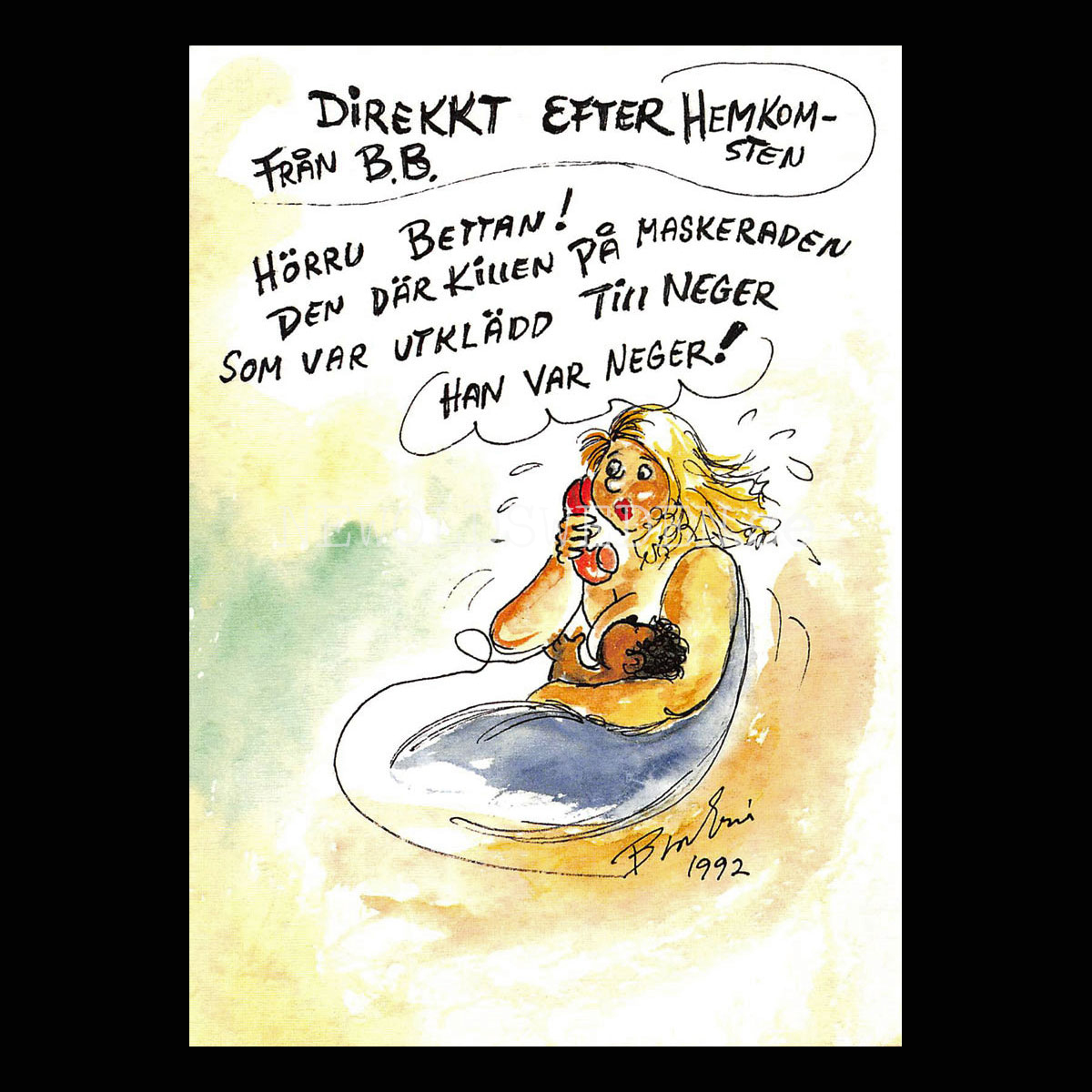 MASKERADEN  - Nr: 26 Bror-Erics Värsta - Vykort A5