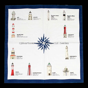 Fyrservett Sydkusten - 20-PACK - 33 x 33 cm