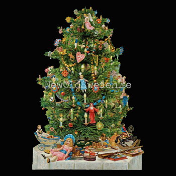Christmas Tree 11x16.5 cm - Bokmärke © Ernst Freihoff 5024
