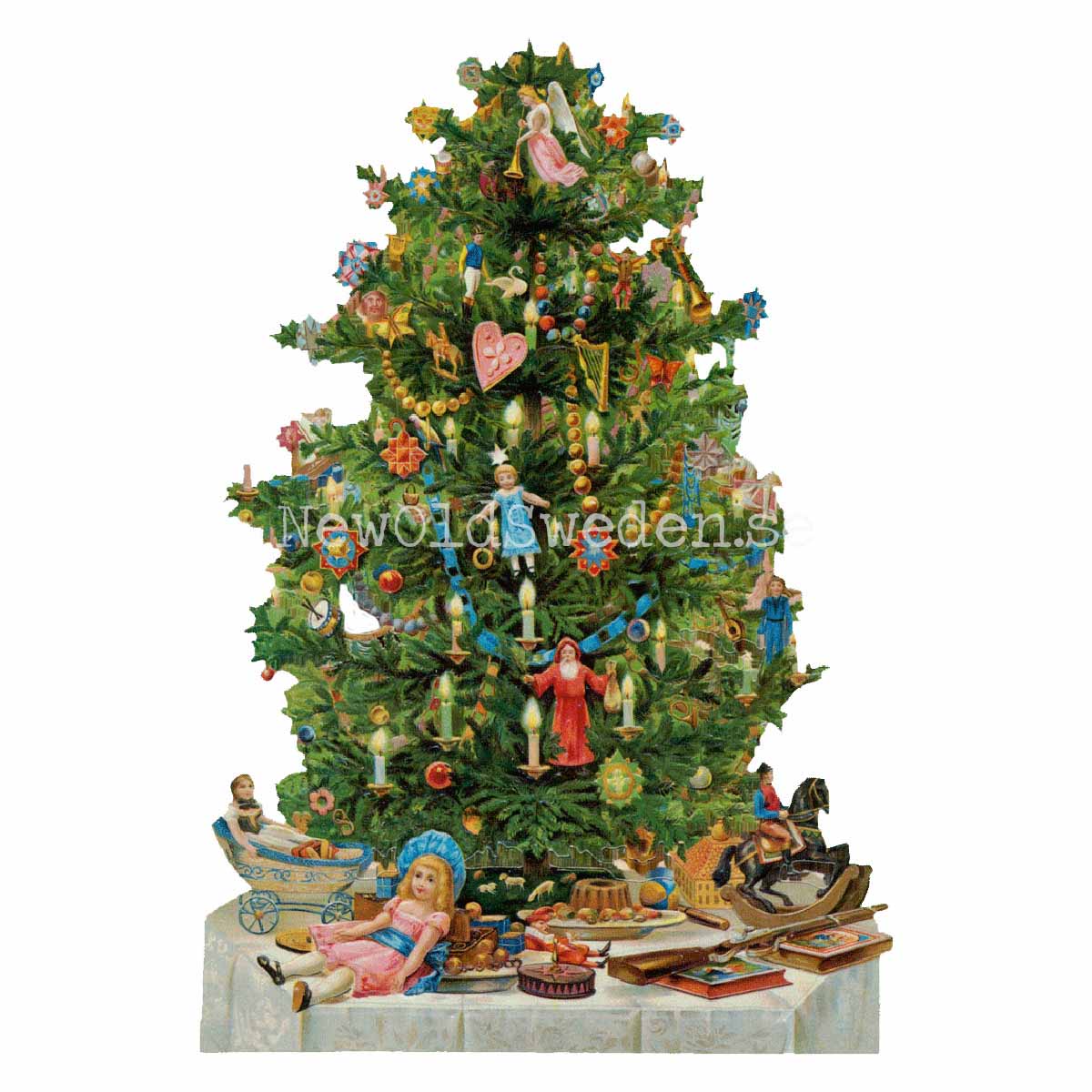 Christmas Tree 11x16.5 cm - Bokmärke © Ernst Freihoff 5024 - 3