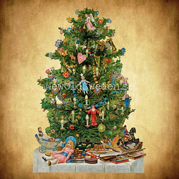 Christmas Tree 11x16.5 cm - Bokmärke © Ernst Freihoff 5024