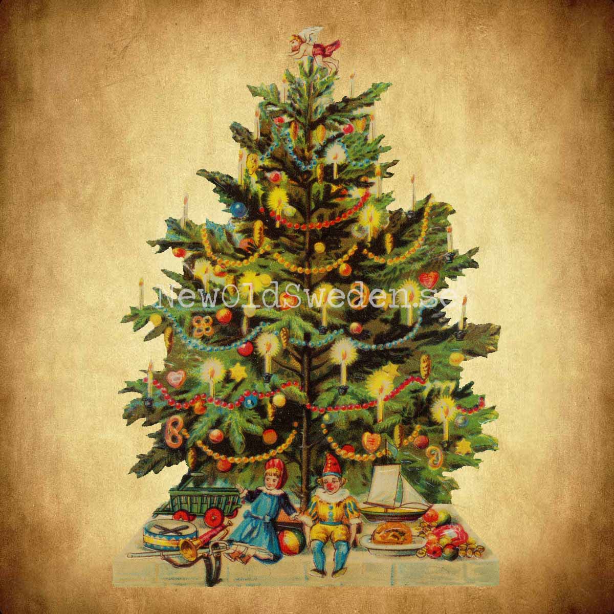 Christmas Tree 11.5x16.5 cm - Bokmärke © Ernst Freihoff 5050 - 2