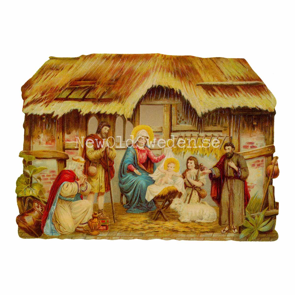 Nativity Scene 16x11.5 cm - Bokmärke © Ernst Freihoff 5066 - 3