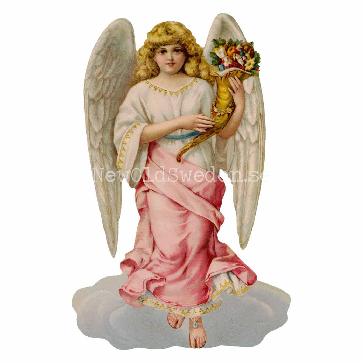 Angel Rosa 11x16.5 cm - Bokmärke © Ernst Freihoff 5170 - 3