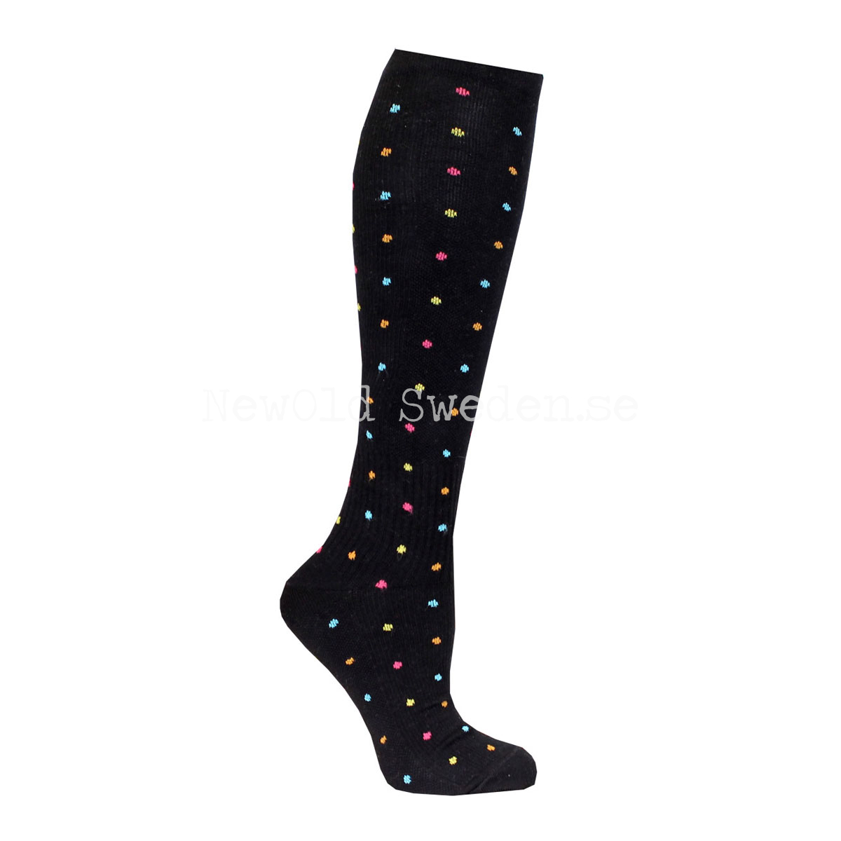 Stödstrumpa Black Color Dot 41-45 - ST03