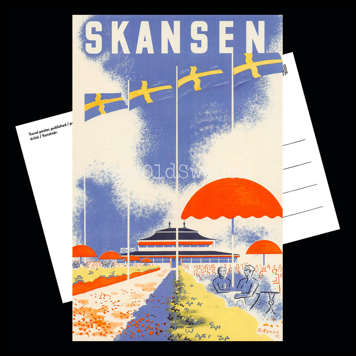 SKANSEN MED SVENSKA FLAGGOR - 1935 - 3