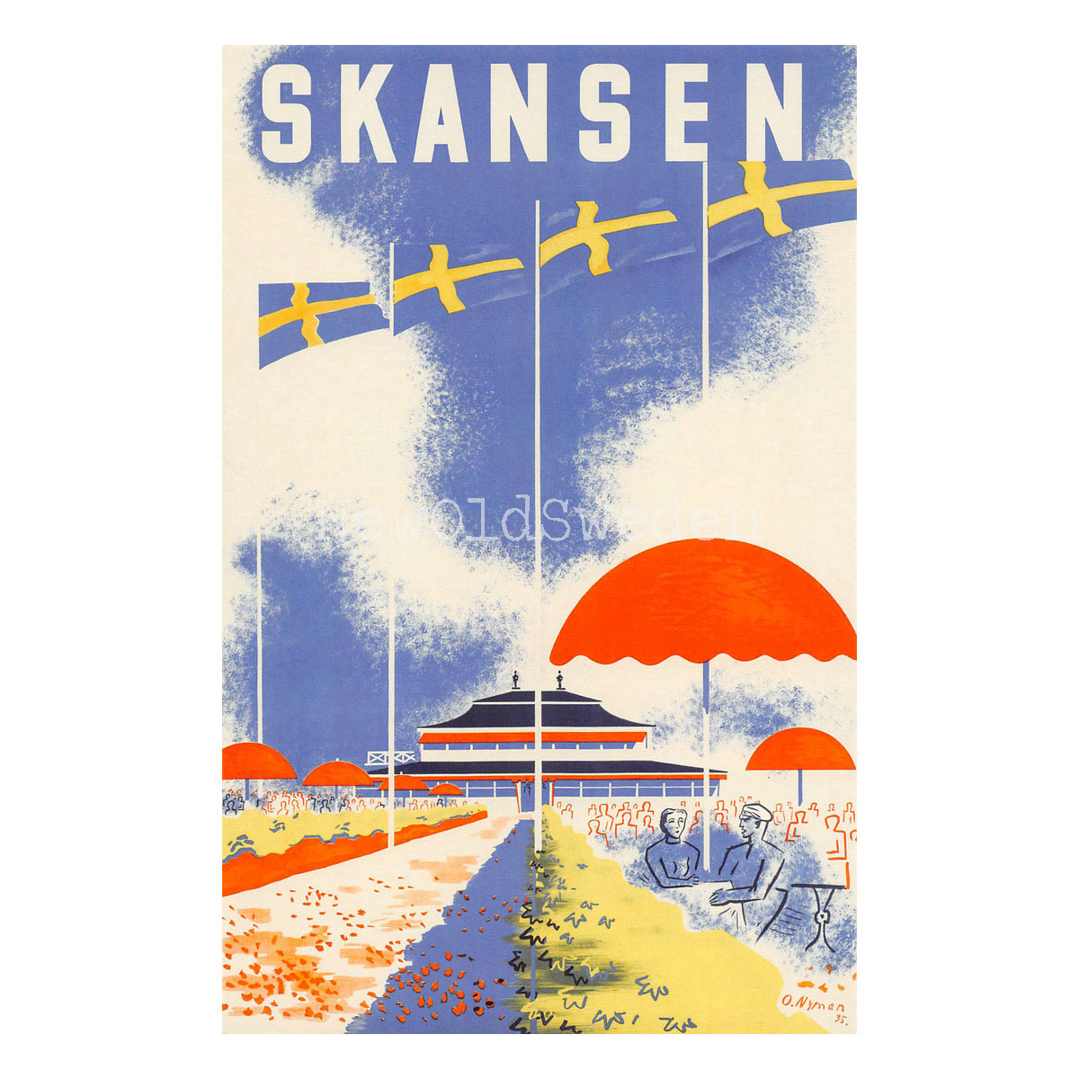 SKANSEN MED SVENSKA FLAGGOR - 1935 - 4