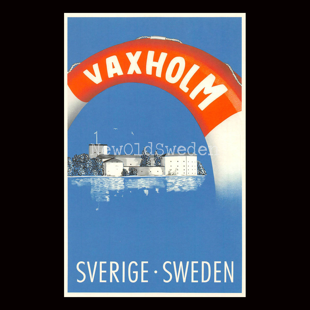 VAXHOLM - 1947 - Vykort 12 x 18 cm