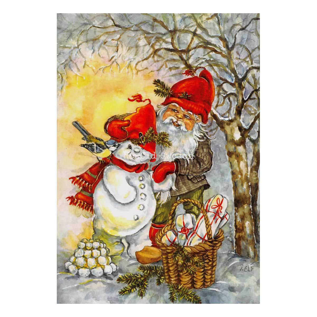 Tomten och Snögubben - Ingrid Elf - 1005 - 4