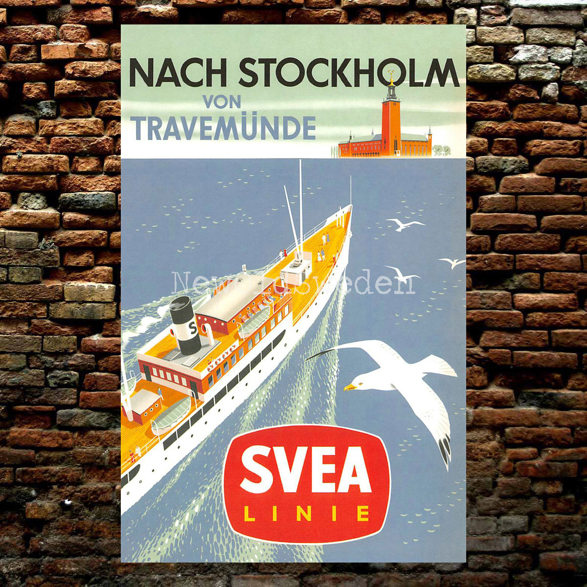 NACH STOCKHOLM VON TRAVEMÜNDE - 1955 - 2