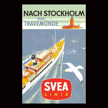 NACH STOCKHOLM VON TRAVEMÜNDE - 1955