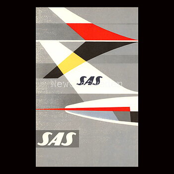 SAS - 1960 - Vykort 12 x 18 cm