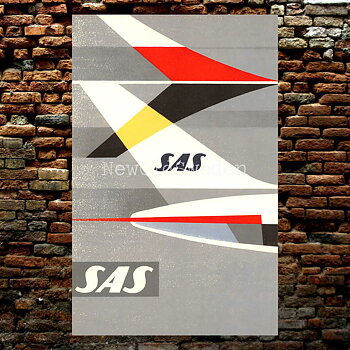 SAS - 1960 - Vykort 12 x 18 cm
