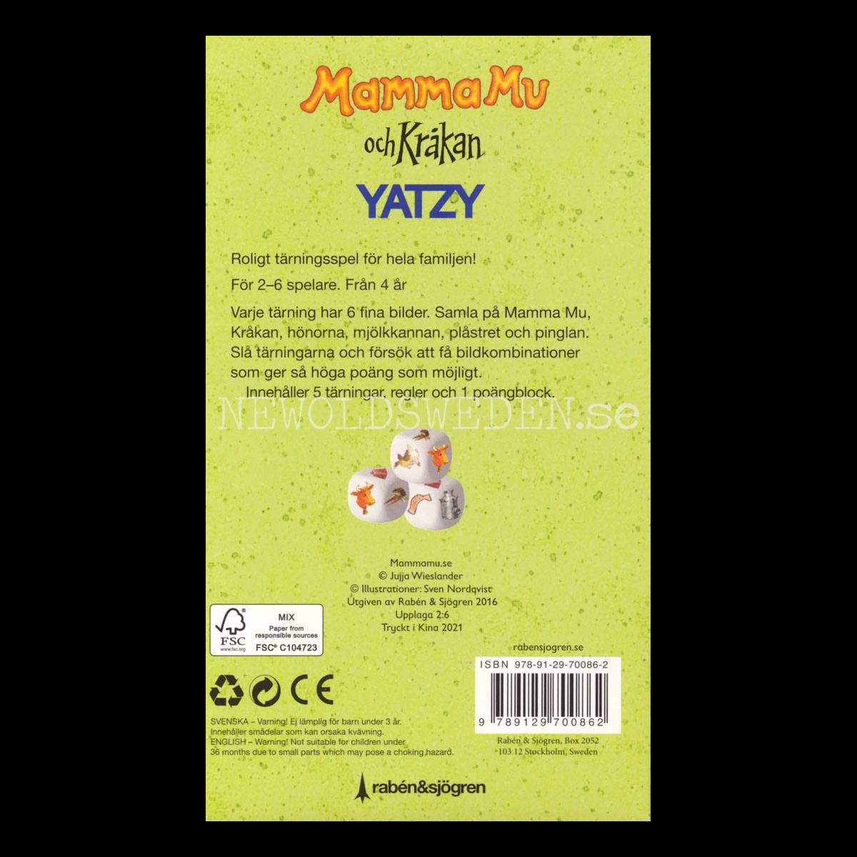 YATZY Mamma Mu och Kråkan -  Jujja Wieslander - 3