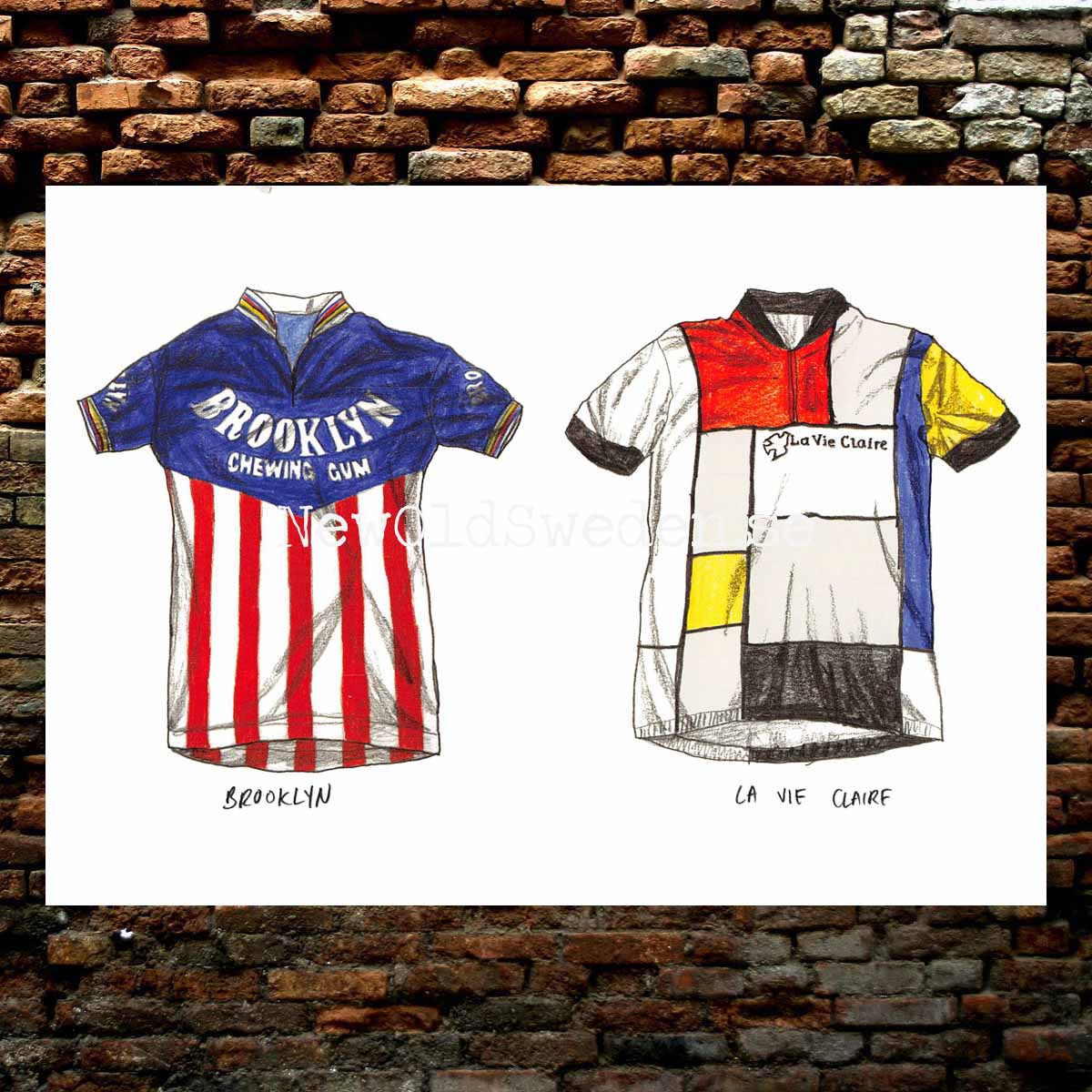 Team Brooklyn - La Vie Claire jersey - Card No. 3 - 2
