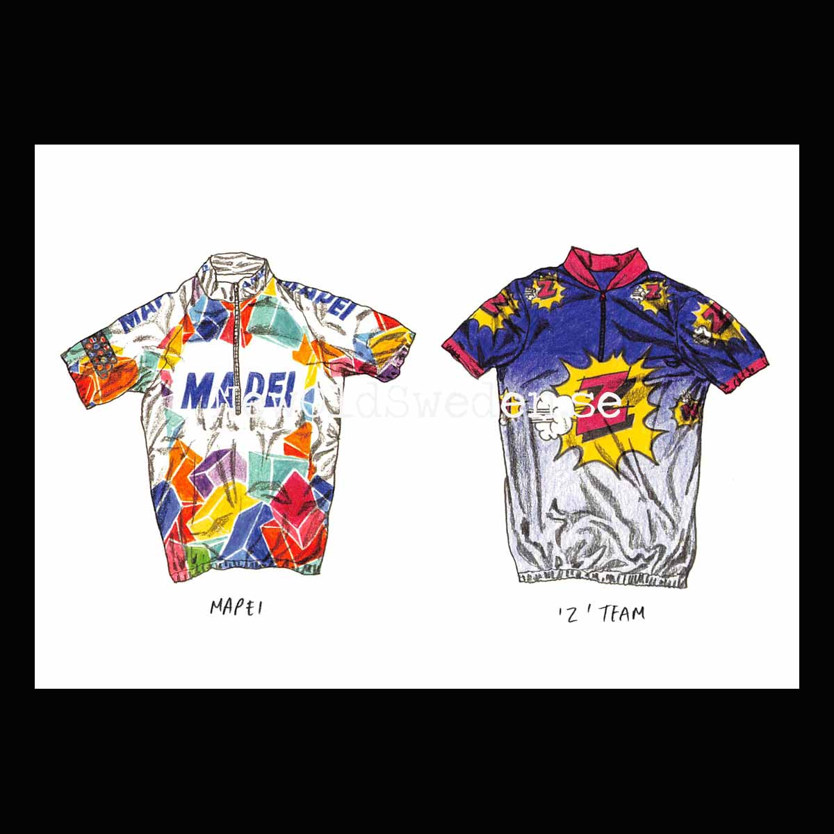 Team Mapei - Team 'Z' jersey - Card No. 7