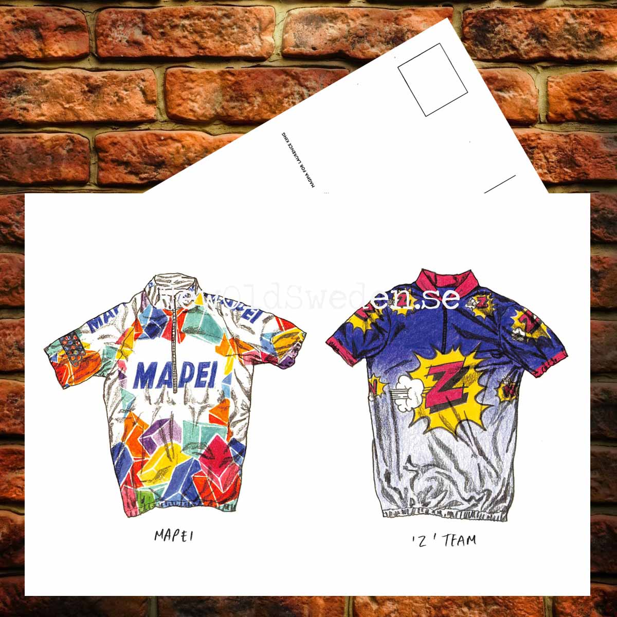 Team Mapei - Team 'Z' jersey - Card No. 7 - 3