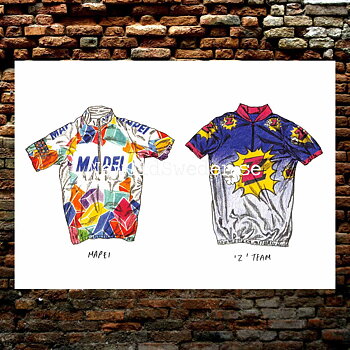 Team Mapei - Team 'Z' jersey - Card No. 7