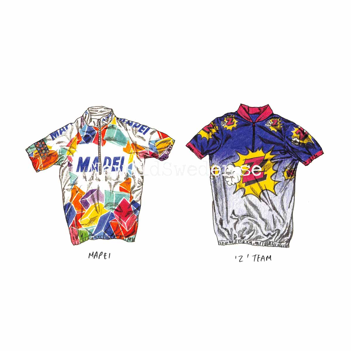 Team Mapei - Team 'Z' jersey - Card No. 7 - 4