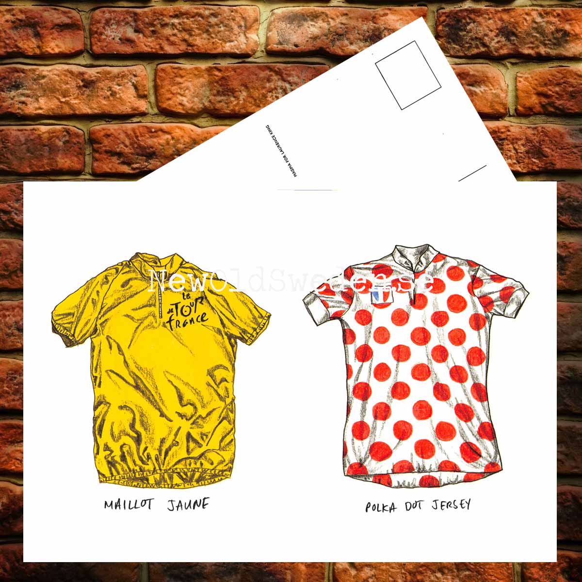 Maillot jaune and Polka Dot jersey - Card No. 16 - 3