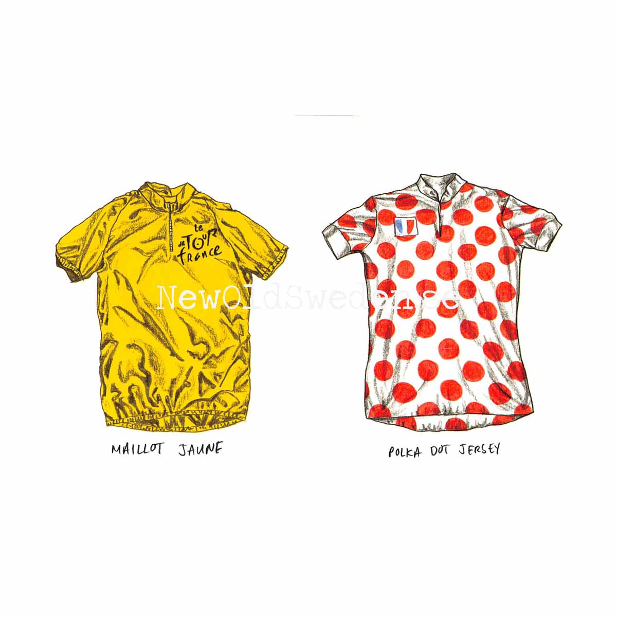 Maillot jaune and Polka Dot jersey - Card No. 16 - 4