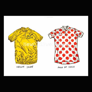 Maillot jaune and Polka Dot jersey - Card No. 16