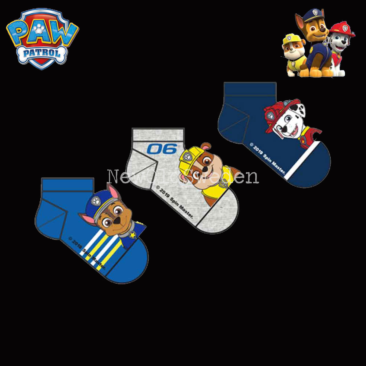Socka 3-pack - Stl. 23/26 - PAW PATROL Original 1800